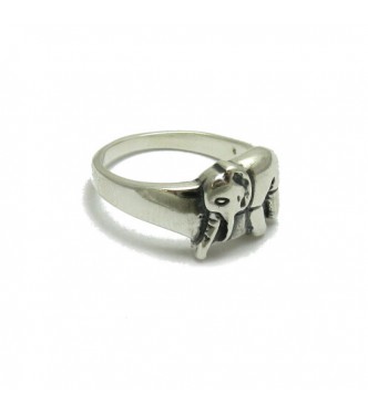 R000254 Plain Sterling Silver Ring Hallmarked Solid 925 Elephant Nickel Free Empress